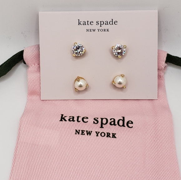 NEW Kate Spade Rise and Shine 2 Earring Stud Set